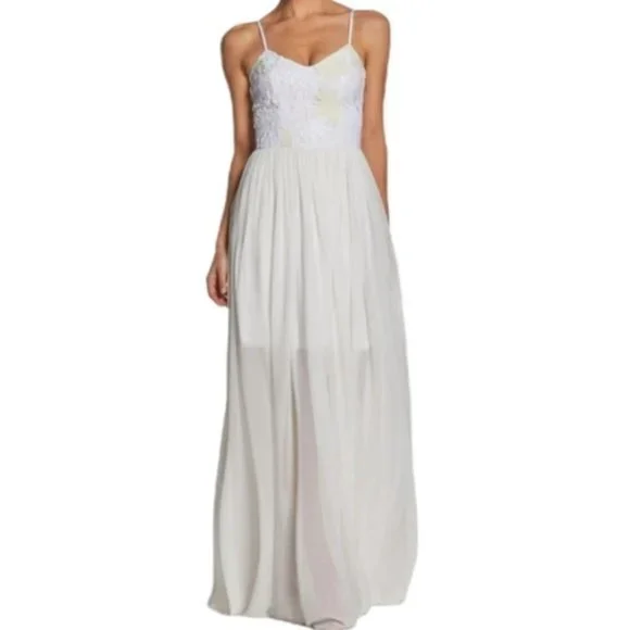 Dress the Population Asha Lace and Chiffon Gown size S NEW - Picture 13 of 13